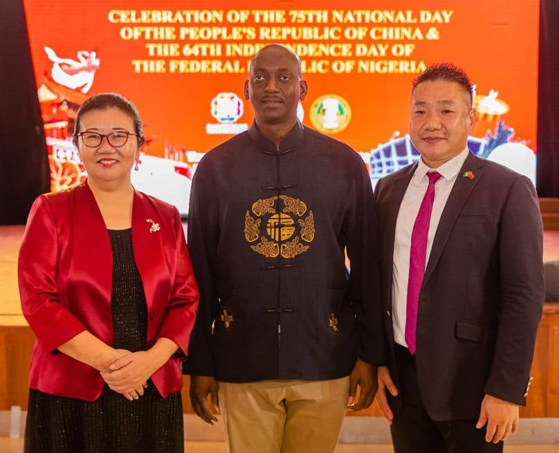 China's Consul General, Ms Yan Yuqing, Chairman, House of Representatives Committee on Nigeria-China Parliamentary Relations, Hon. Jaafaru Yakubu, Chairman, China Industrial and Commercial Enterprises Association, Chief Dr Eric Ni.